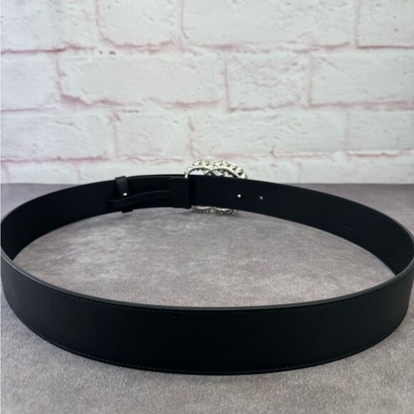 Gucci Marmont Wide Double Gg Crystal Embellished Belt 582100 95/38 - Picture 4 of 11